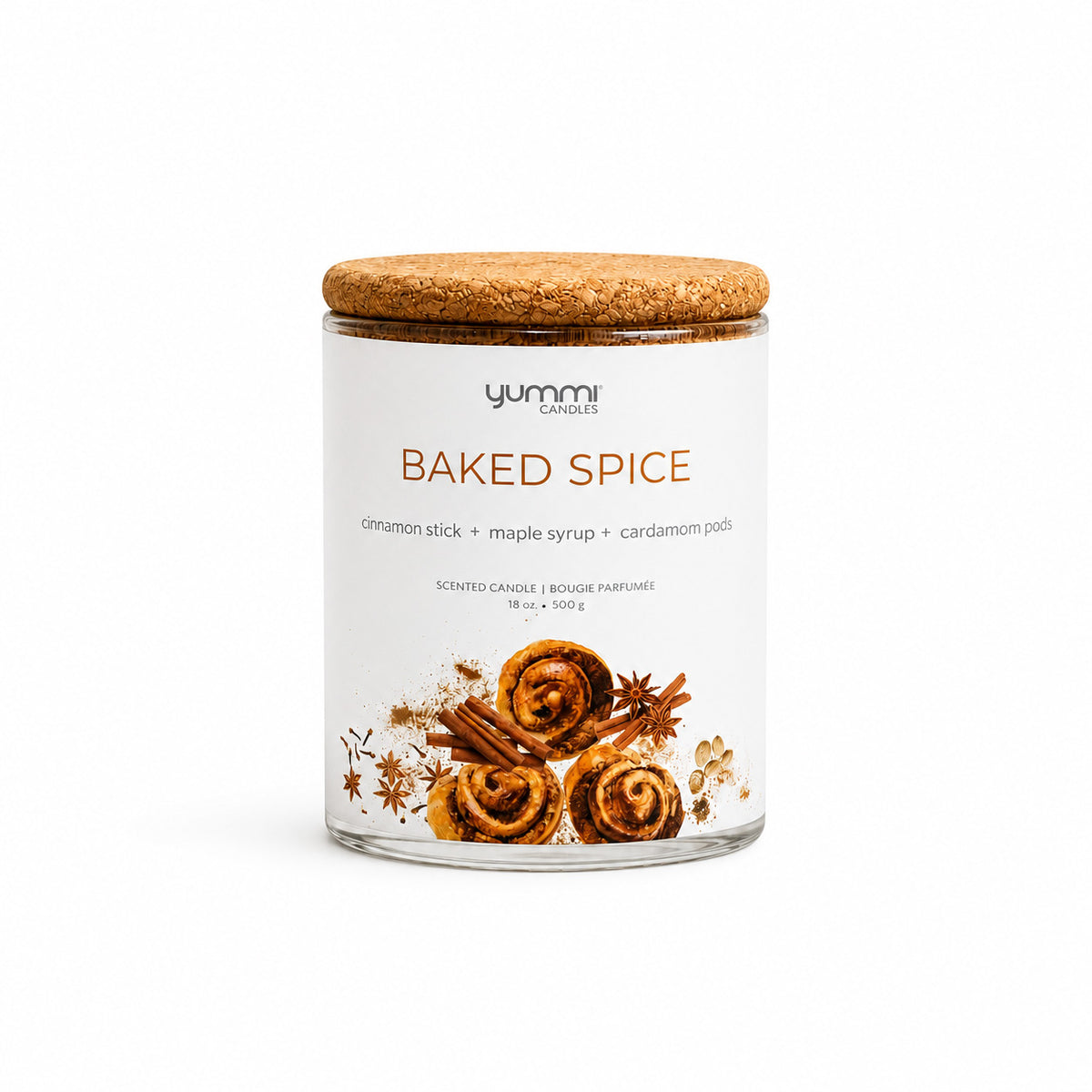 18oz Baked Spice Scented Jar Candles