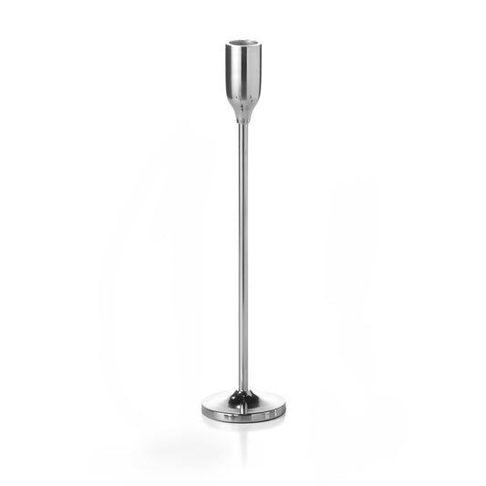 12" Silver Virtu Candlestick - each