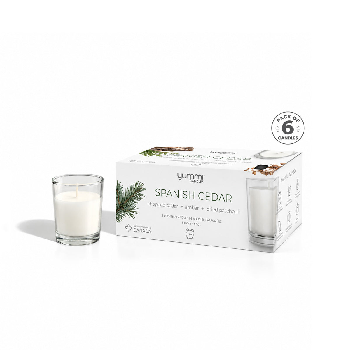 2oz Spanish Cedar Scented Jar Candles