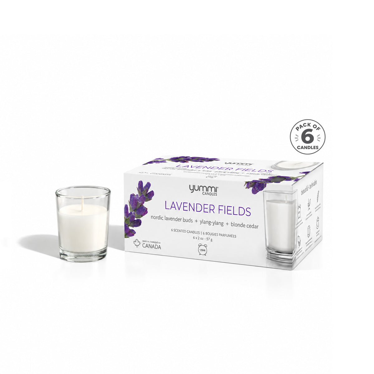 2oz Lavender Fields Scented Jar Candles