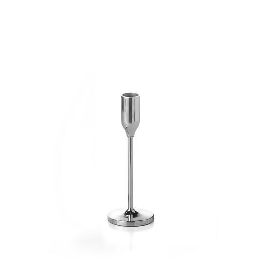 8" Silver Virtu Candlestick - each