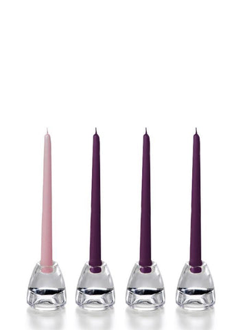 10" Wholesale Advent Taper Candles - Case of 72