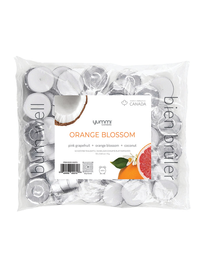 Bulk Orange Blossom Scented Tealight Candles - Set of 300