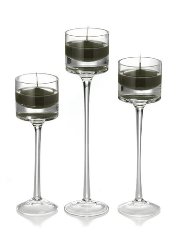 Yummi Candles - 18 Floating Candles and 18 Monet Stem Holders