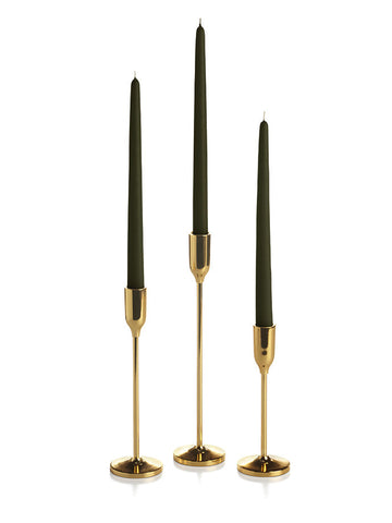 Yummi Candles - 36 Taper Candles and 36 Gold Virtu Candlesticks