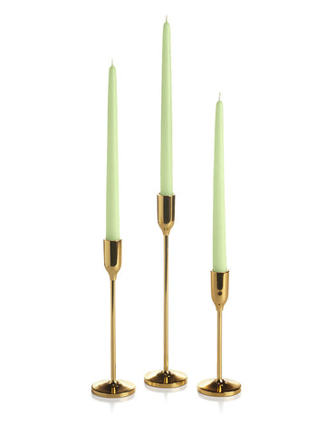 Yummi Candles - 36 Taper Candles and 36 Gold Virtu Candlesticks