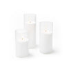 Yummi Candles - Amos Candle Sand & Glass Cylinder Vase Set of 12
