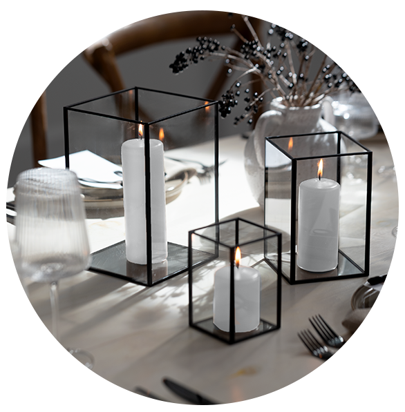 12 OR 36 Slim Pillar Candles &