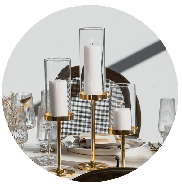 12 OR 36 Slim Pillar Candles,