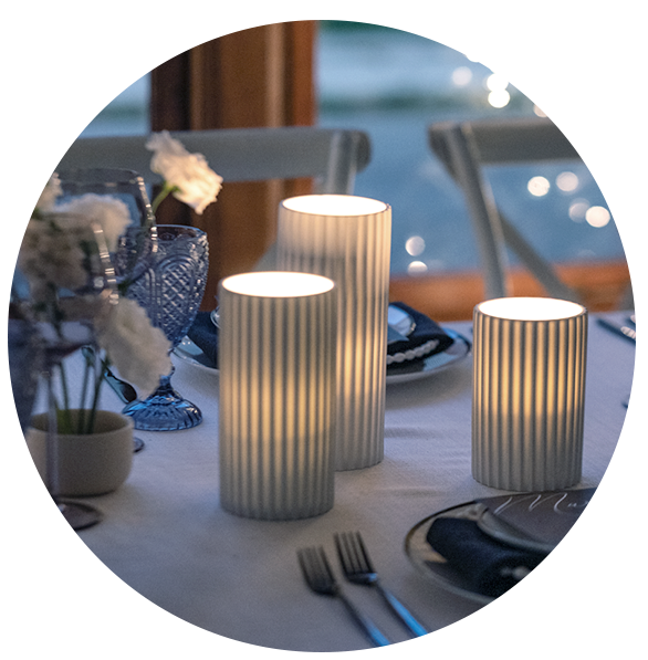 12 OR 36 Slim Pillar Candles