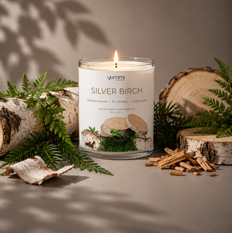 Yummi Candles - Bulk 18oz Silver Birch Scented Jar Candles - Lifestyle - 2