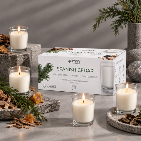 Yummi Candles - 2oz Spanish Cedar Scented Jar Candles - Lifestyle - 2