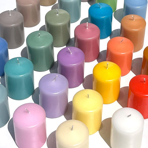 Yummi rotonda pilastro candele, cera, Navy Blue, 3x4 Yummi rotonda pilastro candele, cera, Navy Blue, 3x4