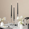 Yummi Candles - 12 Taper Candles and 12 Silver Virtu Candlesticks - Lifestyle - 1