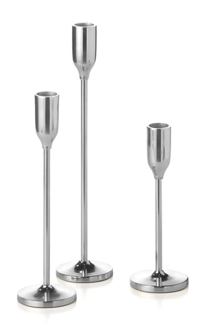 Yummi Candles - 12 Taper Candles and 12 Silver Virtu Candlesticks - Lifestyle - 4