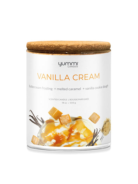 18oz Scented Jar Candles - Vanilla Cream