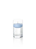 Yummi Candles - 3" Floating Candles and 6" Cylinder Vases Periwinkle Blue