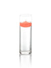 Yummi Candles - 3" Floating Candles and 9" Cylinder Vases Bright Orange