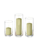 Yummi Candles - 36 Slim Pillar Candles and Cylinder Vases