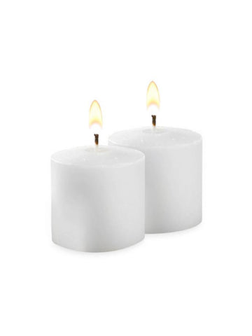 10 Hour Unscented Votive Candles White