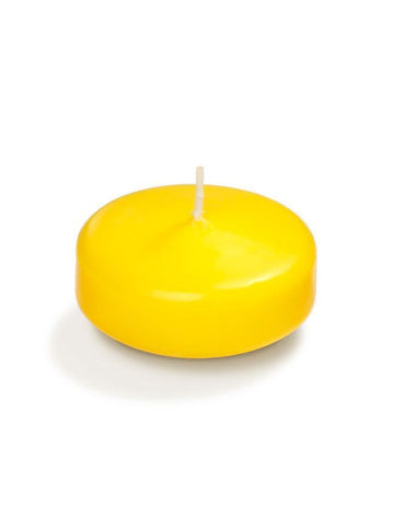 Yummi Candles - 3" Bulk Floating Candles Bright Yellow