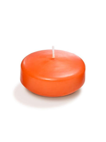 Yummi Candles - 3" Bulk Floating Candles Bright Orange