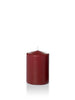 Yummi Candles - 3" x 4" Pillar Candles Burgundy