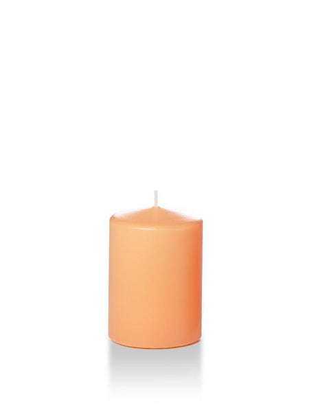 3" x 4" Pillar Candles Peach