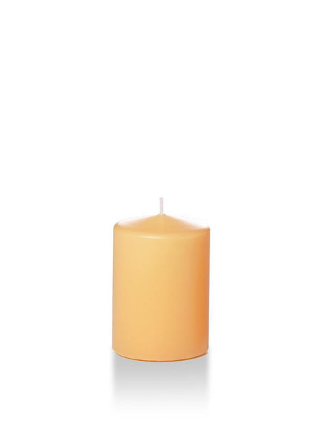 3" x 4" Pillar Candles Caramel
