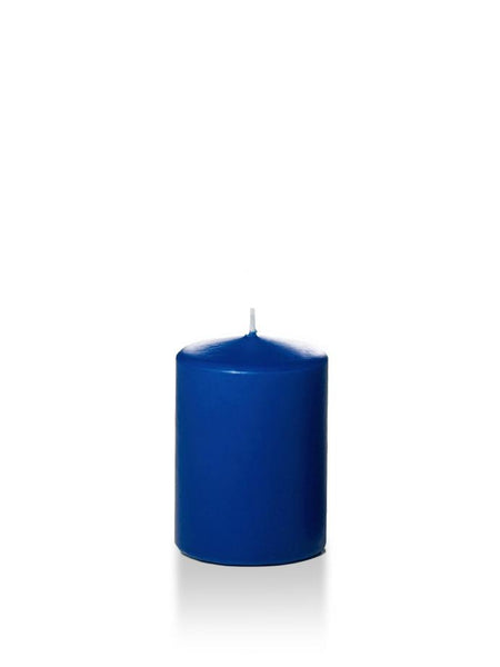 3" x 4" Pillar Candles Royal Blue