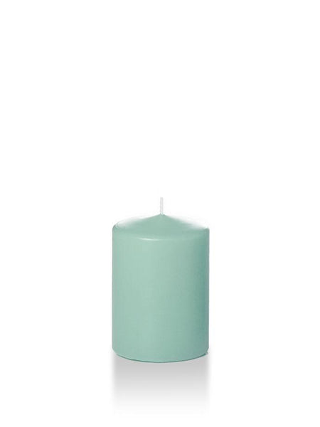 3" x 4" Pillar Candles Tiffany Blue