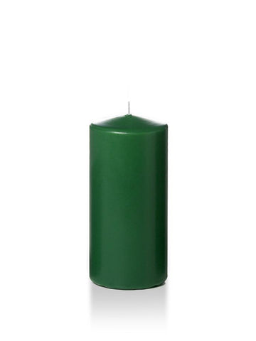 Yummi Candles - 3" x 6" Wholesale Pillar Candles Hunter Green