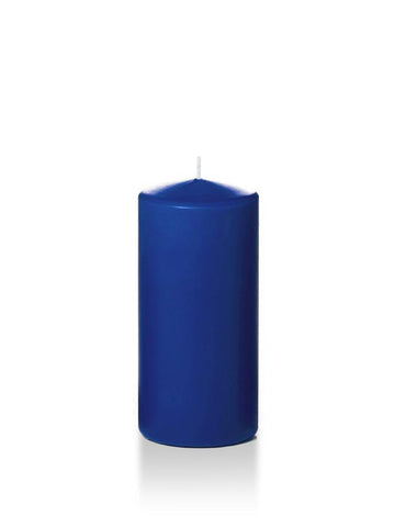 Yummi Candles - 3" x 6" Wholesale Pillar Candles Royal Blue