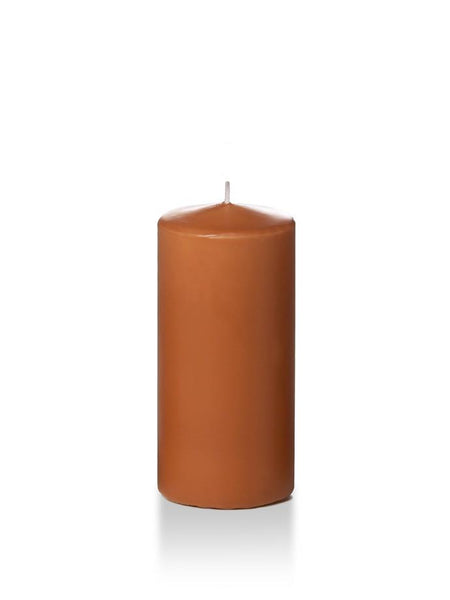 3" x 6" Pillar Candles Toffee