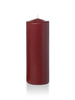 Yummi Candles - 3" x 8" Pillar Candles Burgundy