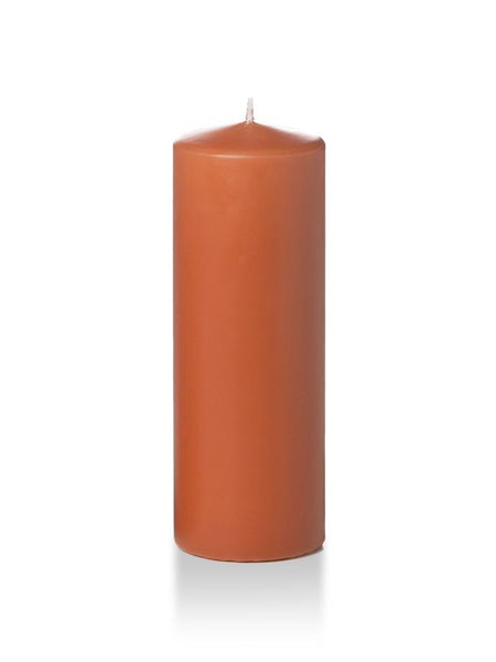 3" x 8" Pillar Candles Sienna