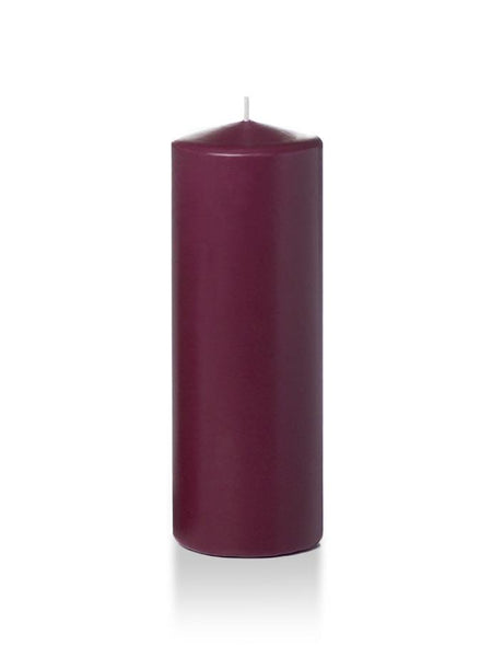 3" x 8" Pillar Candles Magenta