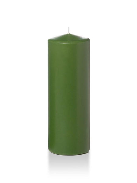 3" x 8" Wholesale Pillar Candles Green Tea