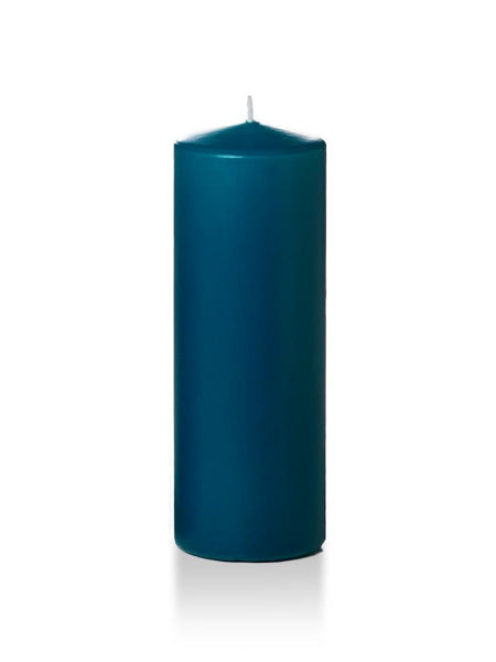 3" x 8" Pillar Candles Sapphire