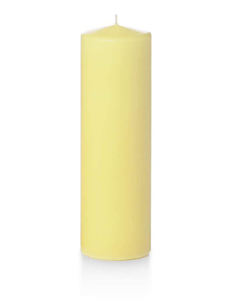 3" x 10" Pillar Candles Buttercup Yellow