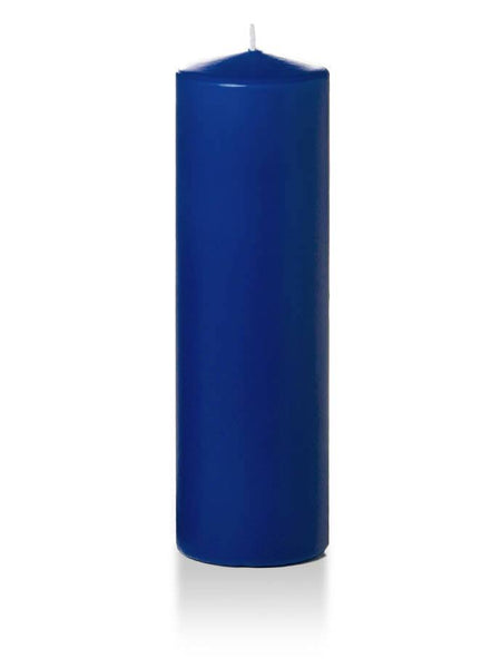 3" x 10" Wholesale Pillar Candles Royal Blue