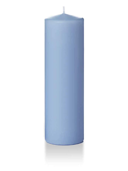 3" x 10" Pillar Candles Periwinkle Blue