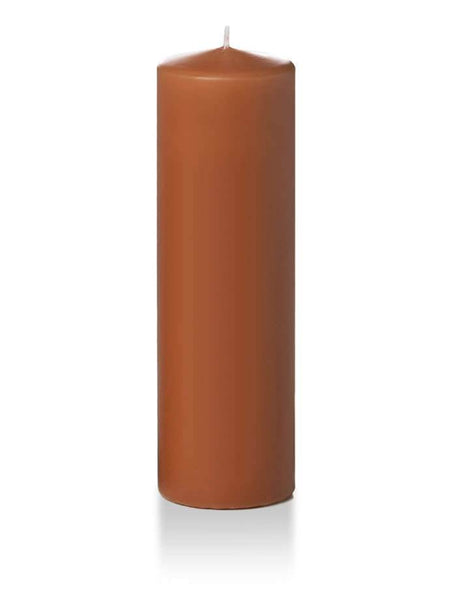 3" x 10" Wholesale Pillar Candles Toffee