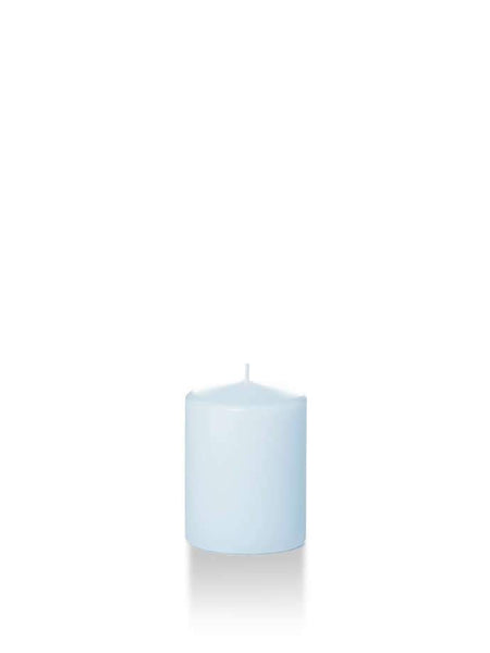 Wholesale 2.25" x 3" Slim Pillar Candles Ice Blue