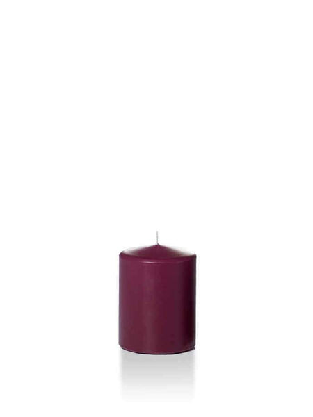 Wholesale 2.25" x 3" Slim Pillar Candles Magenta