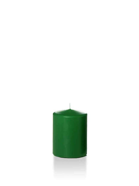 2.25" x 3" Slim Pillar Candles Hunter Green