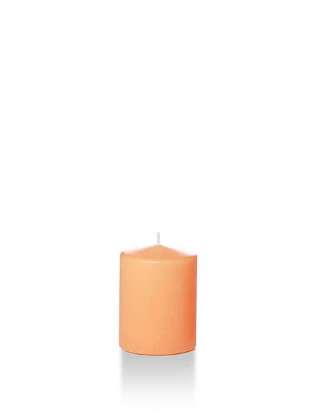 Wholesale 2.25" x 3" Slim Pillar Candles Peach