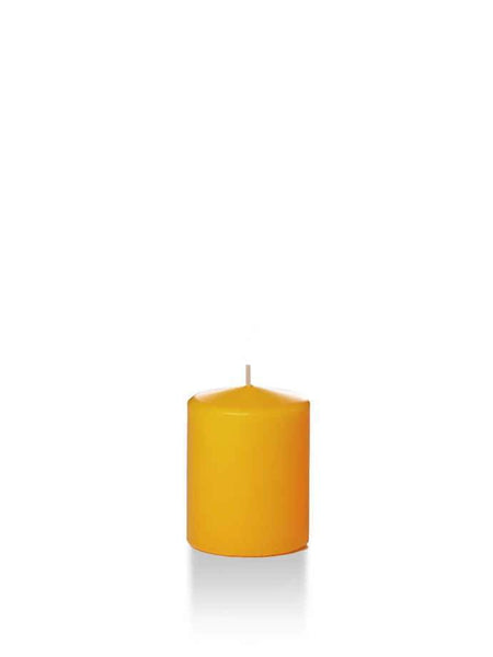 Wholesale 2.25" x 3" Slim Pillar Candles Harvest Gold