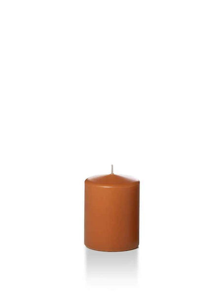 Wholesale 2.25" x 3" Slim Pillar Candles Toffee