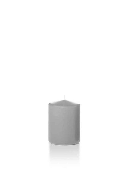Wholesale 2.25" x 3" Slim Pillar Candles Light Gray
